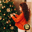 Árvore De Natal Pinheiro Canadense Luxo 1,80m 800 Galhos Tradicional Verde Imperial Premium Grande Cheia LuvinCo