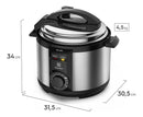 Panela de Pressão Elétrica Electrolux 5L Cor Inox Efficient por Rita Lobo PCE20 - 127V