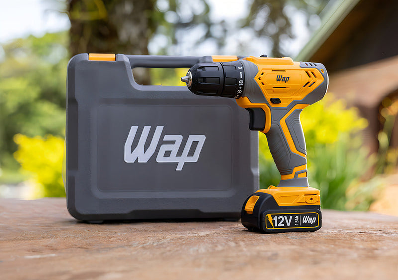 Parafusadeira E Furadeira A Bateria WAP Bpf 12k3.2 Com Maleta