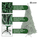 Árvore De Natal Pinheiro Canadense Luxo 1,80m 800 Galhos Tradicional Verde Imperial Premium Grande Cheia LuvinCo