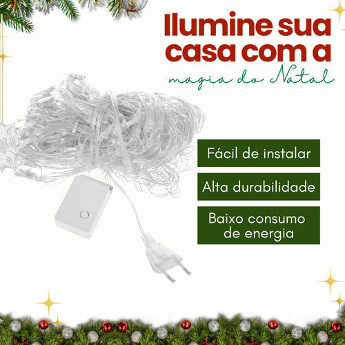 Pisca Pisca De Natal 10m Interior/exterior 100 Lâmpadas Led