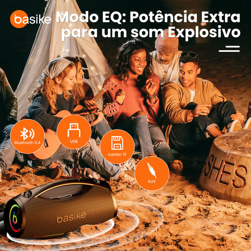 200w Caixa De Som Bluetooth Portátil 36h Tws Ipx6 Boombox