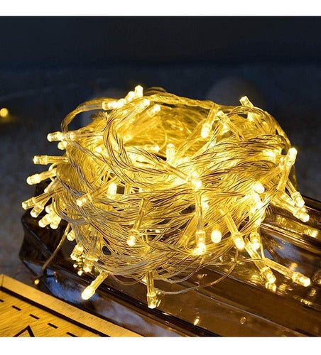 Cordão 500 Leds 8 Funções 50 Metros Prova D'água Decorações