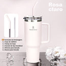 Copo Térmico Gigante 1,2l Inox Com Tampa E Inox Canudo