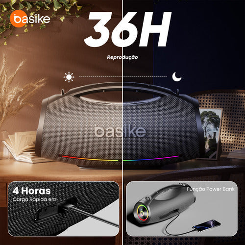 200w Caixa De Som Bluetooth Portátil 36h Tws Ipx6 Boombox
