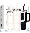 Copo Térmico Gigante 1,2l Inox Com Tampa E Inox Canudo