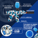 Arma Bolinha De Gel Arminha Ak47 Metralhadora Automática