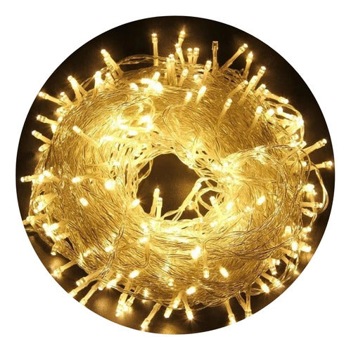 Cordão 500 Leds 8 Funções 50 Metros Prova D'água Decorações