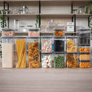 Kit 12 Potes Herméticos Com Vedação Empilhavel em Acrílico