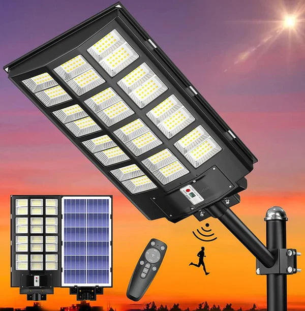 Luminária LED Solar Potência 1000W + Sensor de Movimento e Controle Remoto - 🔥 OFERTA HOJE DE BLACK FRIDAY 🔥